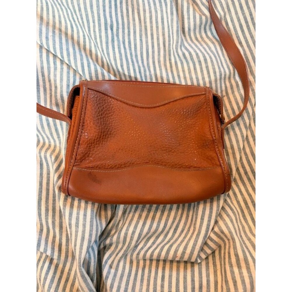 Vintage Brown Leather Crossbody Bag - Picture 3 of 4